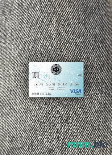 Venezuela Banco Central de Venezuela bank visa classic card wygląd fotograficzny skan PSD + zdjęcie